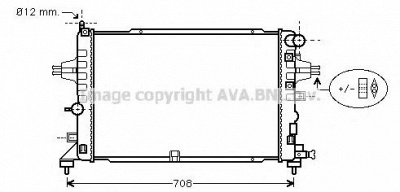 AVA QUALITY COOLING ol2381 -  Радиатор, охлаждение двигателя